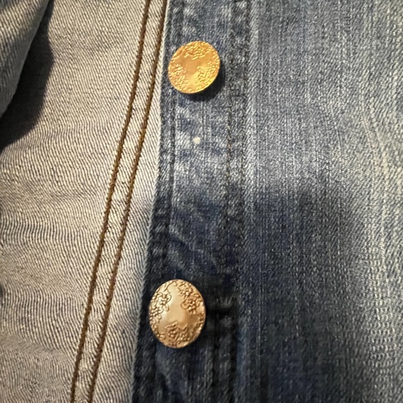 Point Zero and Nicole Benisti studded faded denim jacket EUC - Picture 3 of 11